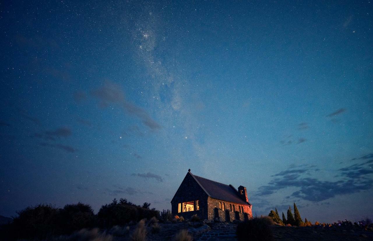 Black Beech House With Stunning Outdoor Bath Lake Tekapo Exterior foto